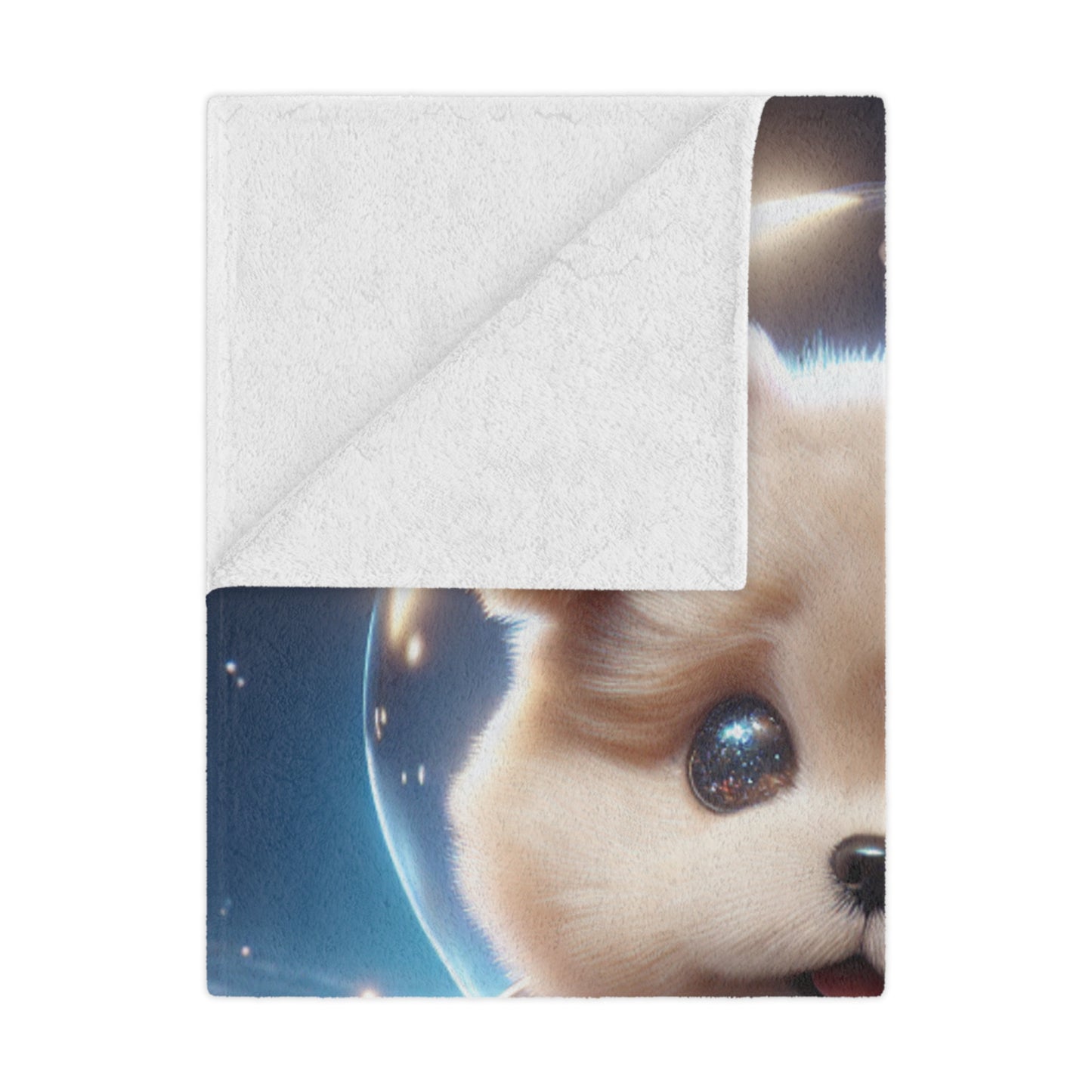Space Puppy Microfiber Blanket