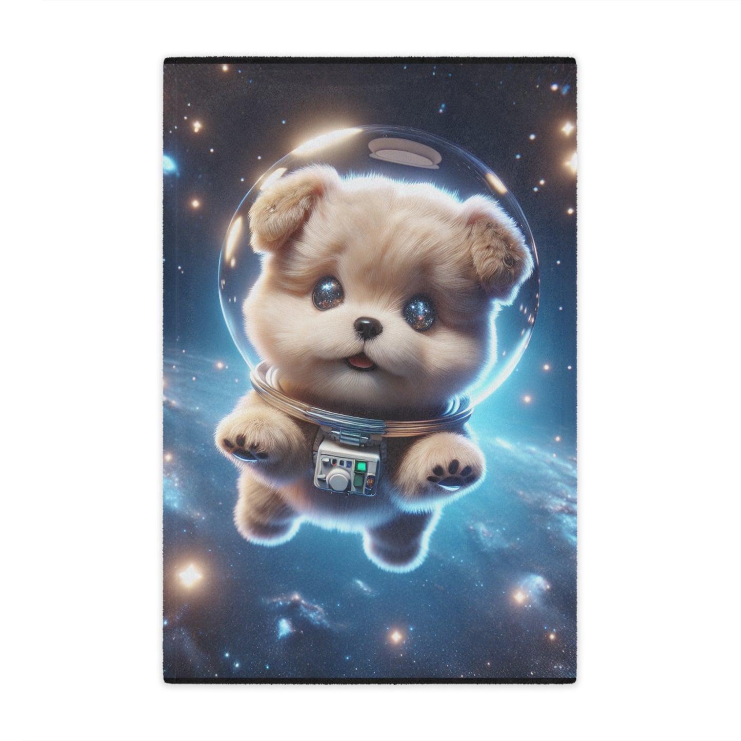 Space Puppy Microfiber Blanket