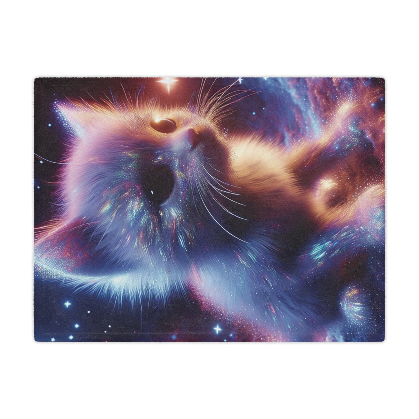 Space Kitten Microfiber Blanket