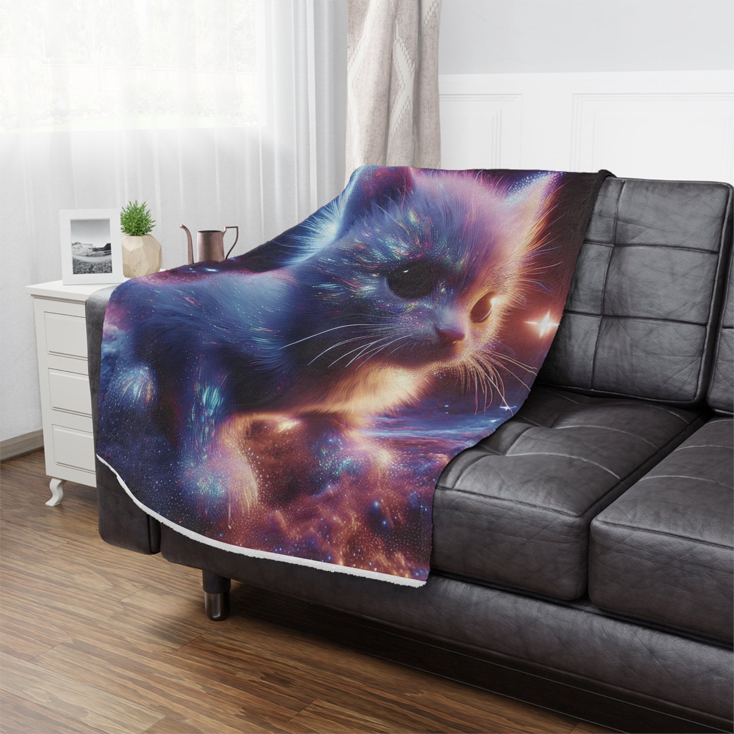 Space Kitten Microfiber Blanket