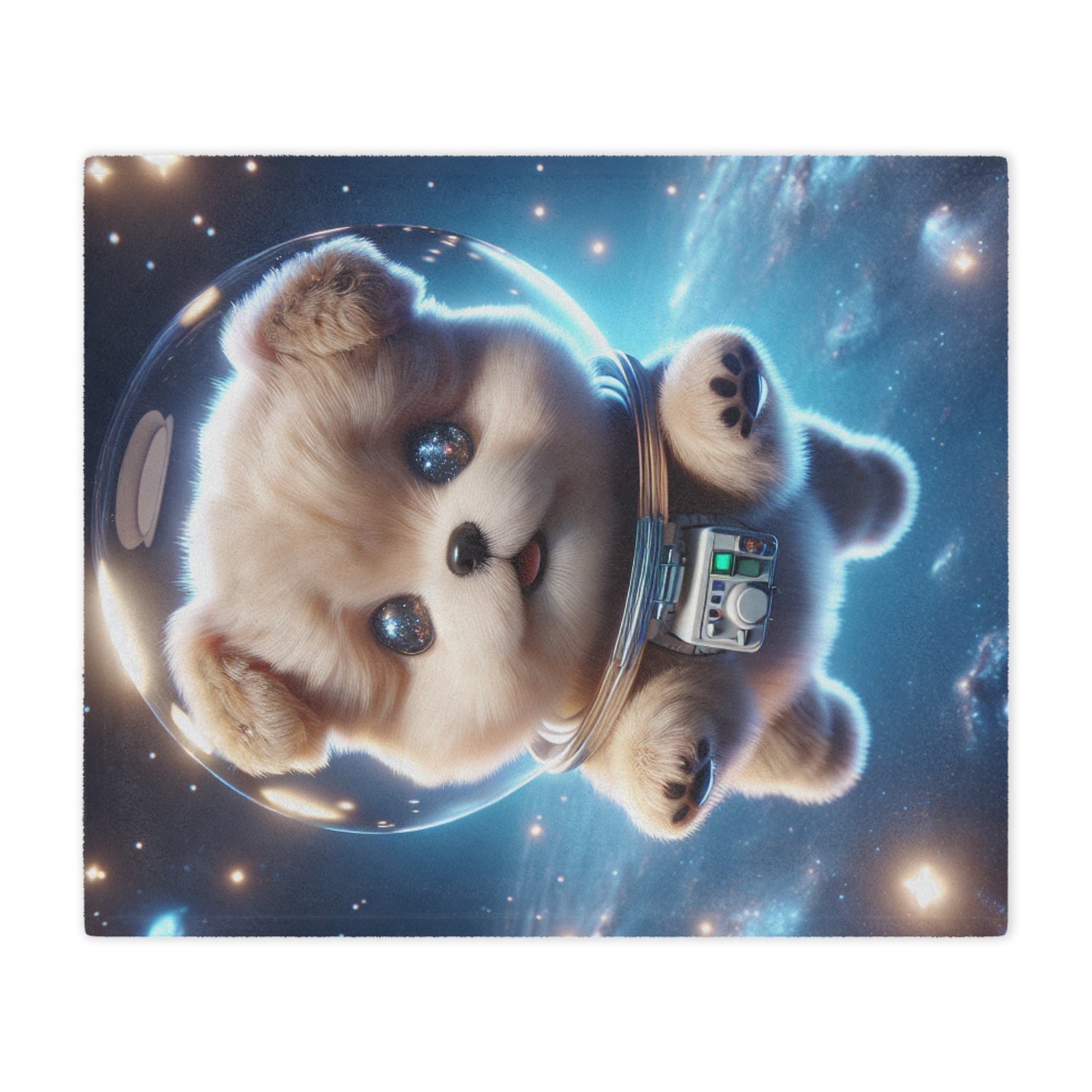 Space Puppy Microfiber Blanket