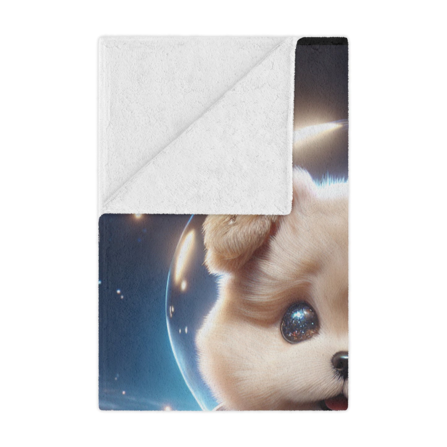 Space Puppy Microfiber Blanket