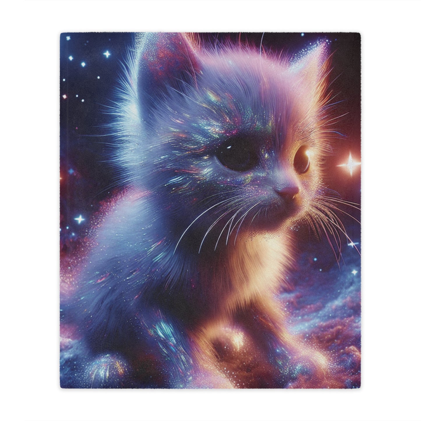 Space Kitten Microfiber Blanket