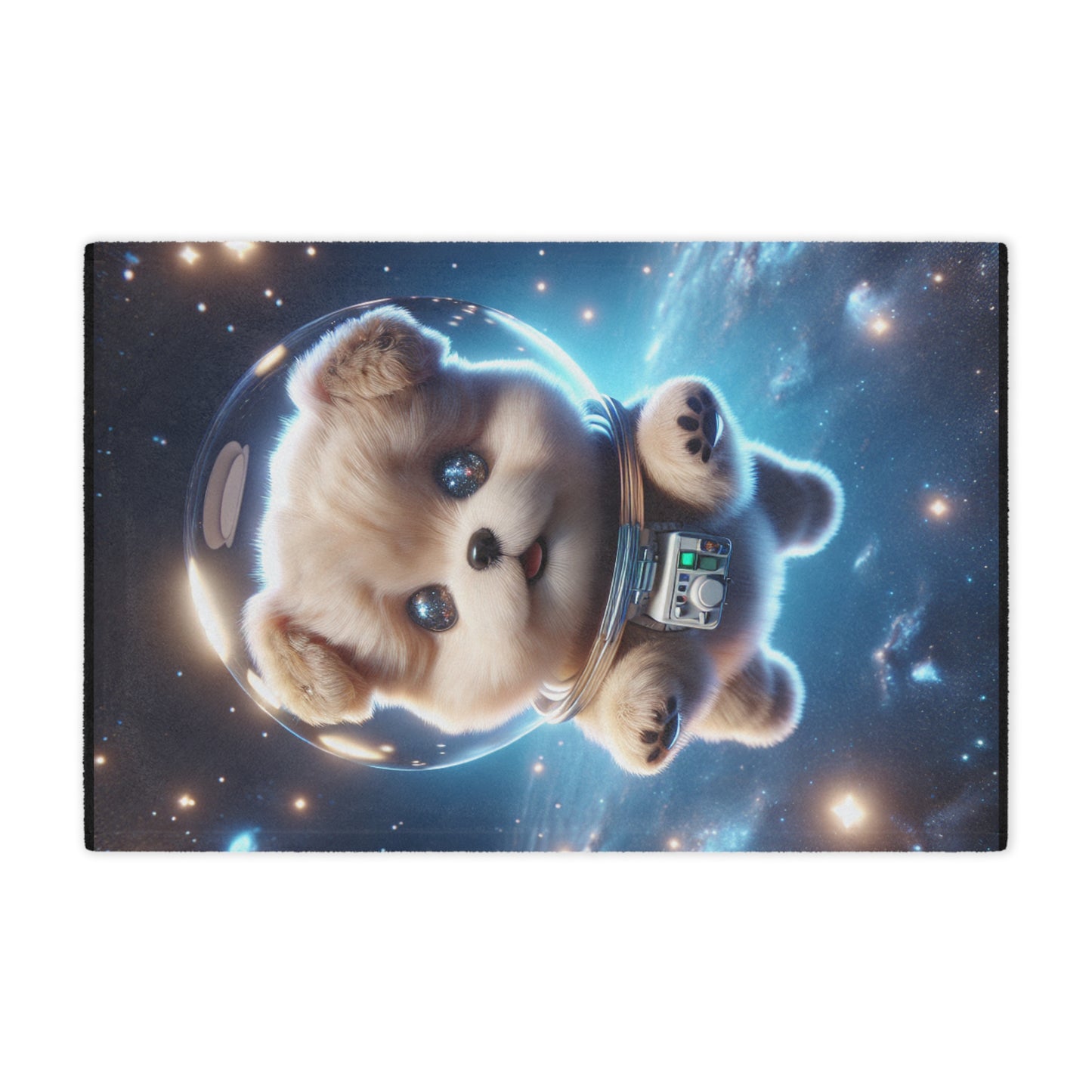 Space Puppy Microfiber Blanket