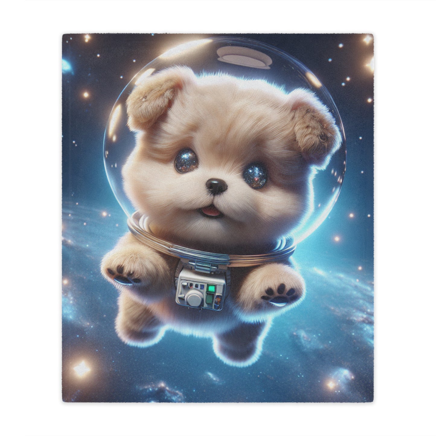 Space Puppy Microfiber Blanket