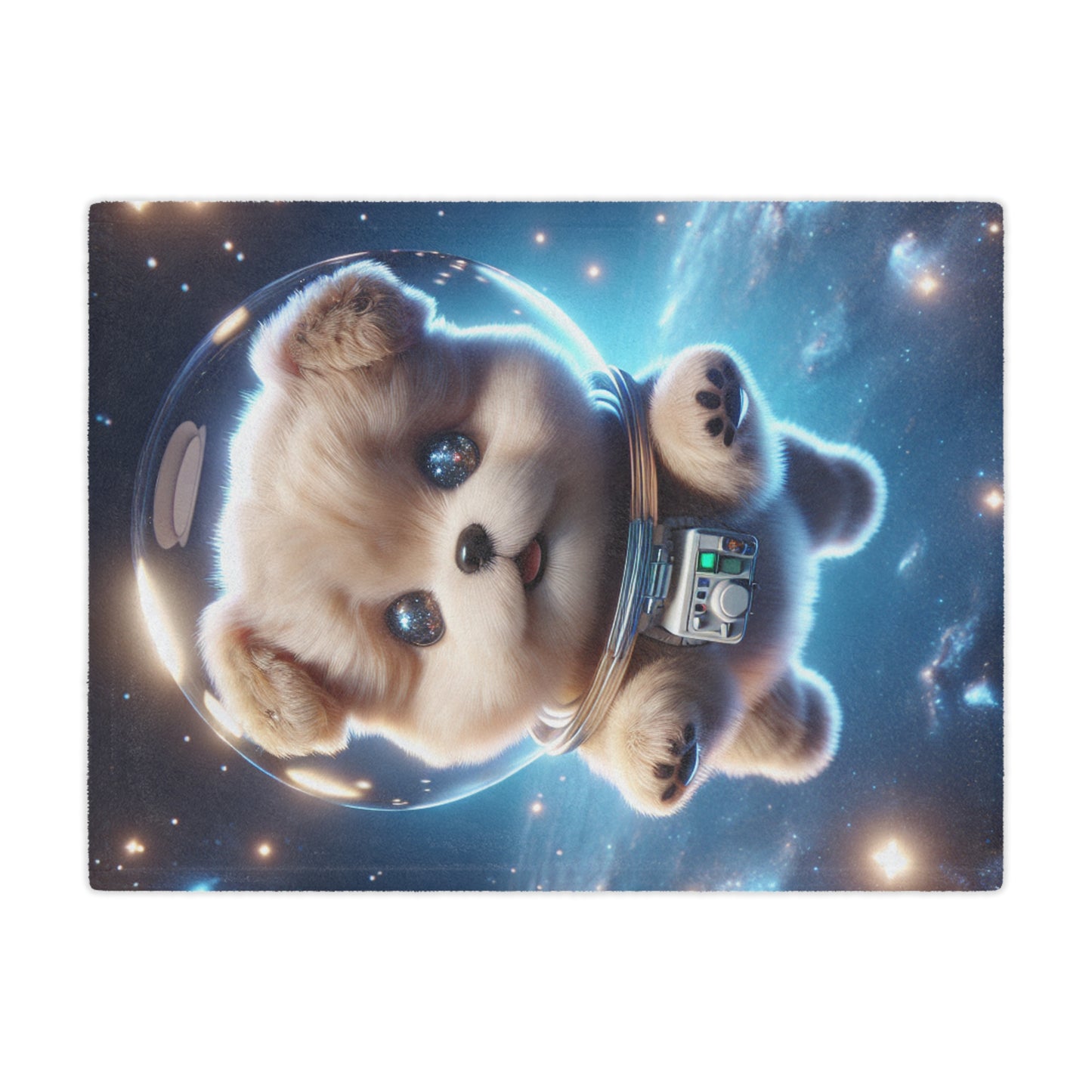 Space Puppy Microfiber Blanket